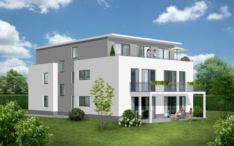 Architekturansicht aus der Planung