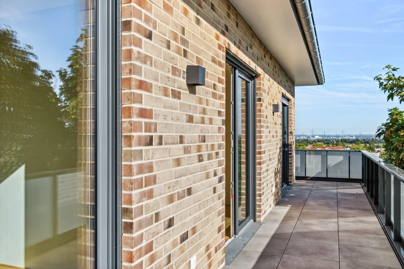 Fassade am Staffelgeschoss