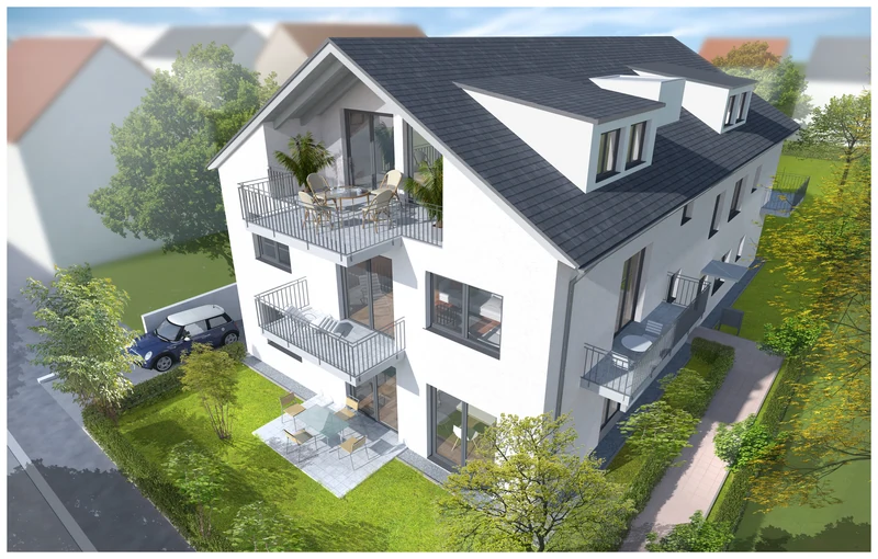 Wohnen in Breckenheim · Gebäude und Außenbereiche aus der Planung