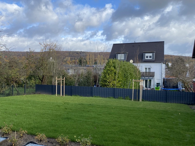 Garten und Grünblick