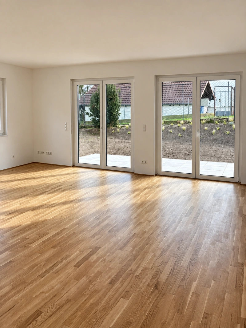 Wohnbereich mit Zugang zur Terrasse