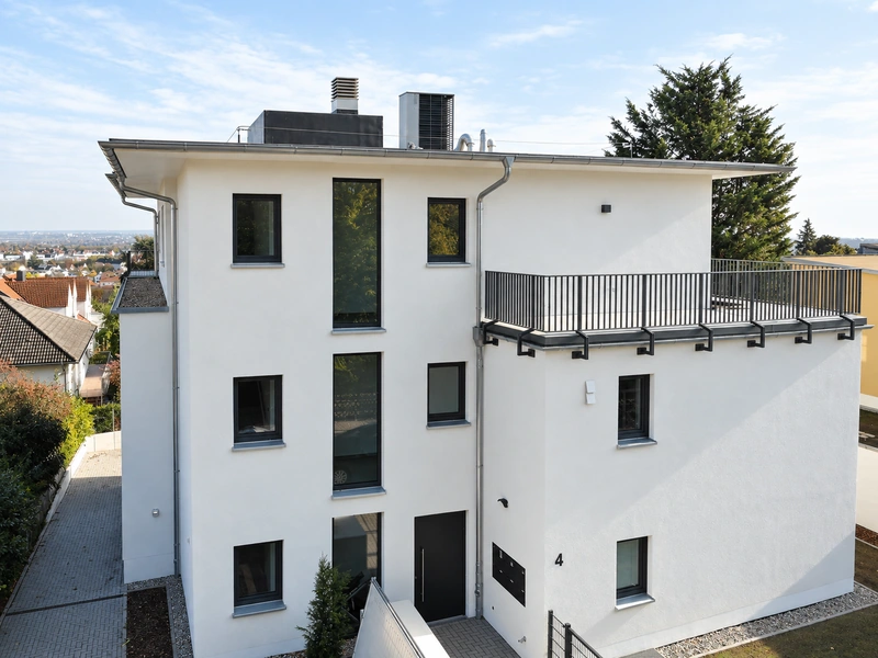 Stadtnah im Grünen · Ansicht der Eingangsseite