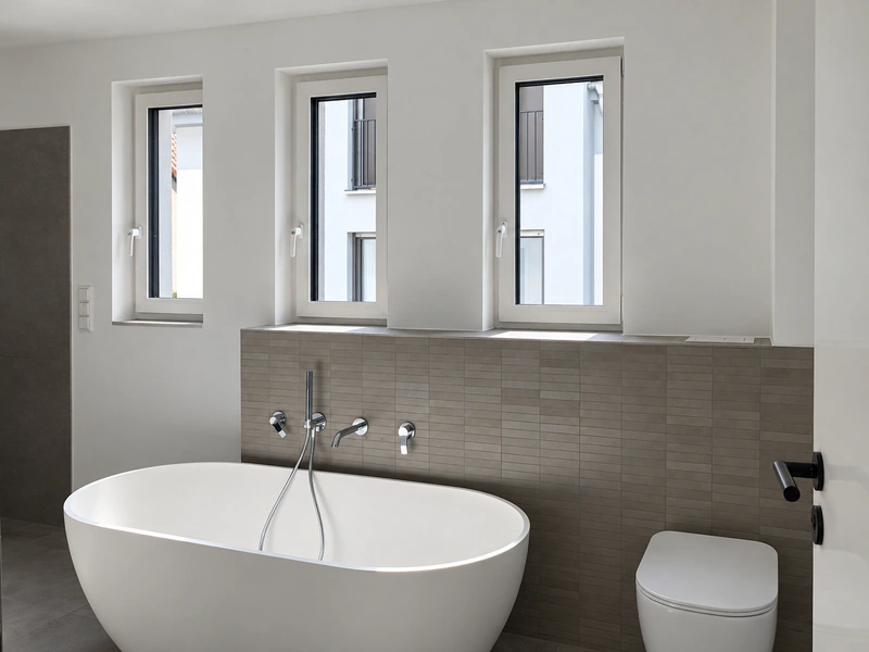 Bad mit freistehender Wanne